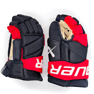 Bauer Vapor Hyperlite - Gant NHL Pro Stock d'occasion - Andrei Svechnikov (noir/rouge) n° 2
